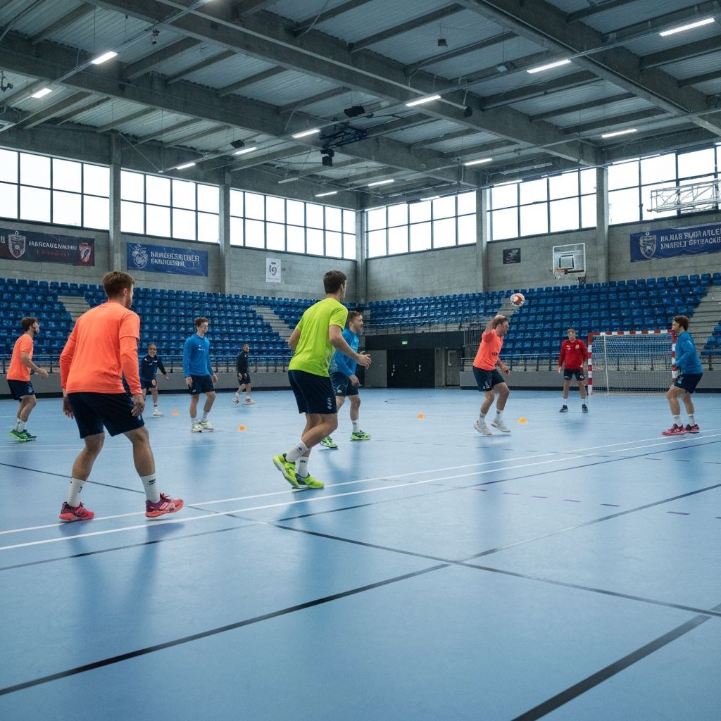 Håndballag på treningsleir